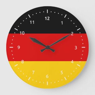 Wall Clock with flag of Germany