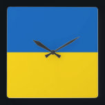 Wall Clock with Flag of Ukraine<br><div class="desc">Add a distinctive touch to your home or office with our exclusive wall clock featuring the flag of Ukraine! Crafted with meticulous attention to detail, this wall clock is more than just a functional item; it’s a vibrant expression of Ukrainian pride and heritage. The eye-catching design prominently displays the iconic...</div>