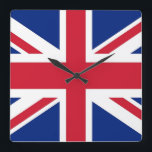 Wall Clock with Flag of United Kingdom<br><div class="desc">Add a touch of British pride to your space with our exclusive wall clock featuring the flag of the United Kingdom! Crafted with meticulous attention to detail, this wall clock is more than just a timekeeping device; it’s a celebration of the UK's rich heritage and cultural pride. The elegant design...</div>