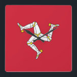 Wall Clock with Isle of Man Flag, United Kingdom<br><div class="desc">Add a touch of Isle of Man pride to your space with our elegant wall clock featuring the flag of the Isle of Man! Designed with both style and functionality in mind, this wall clock is more than just a timekeeping tool; it’s a celebration of the Isle of Man’s heritage....</div>