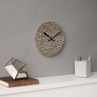 Wall Clock with Skin Background Design