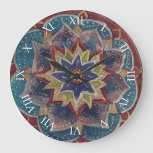 Wall Clock yoga Mandala