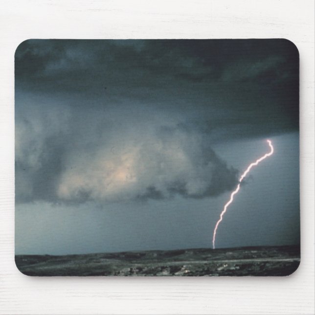 Wall cloud with lightning mouse mat (Front)