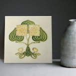 Wall Decor Art Nouveau Vintage Antique Peranakan C Tile<br><div class="desc">This antique Peranakan Tile is from the belle epoche of Art Nouveau ca. 1920. Welcome to CreaTile! Here you will find handmade tile designs that I have personally crafted and vintage ceramic and porcelain clay tiles, whether stained or natural. I love to design tile and ceramic products, hoping to give...</div>