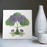 Wall Decor Art Nouveau Vintage Antique Peranakan Tile<br><div class="desc">This antique Peranakan Tile is from the belle epoche of Art Nouveau ca. 1920. Welcome to CreaTile! Here you will find handmade tile designs that I have personally crafted and vintage ceramic and porcelain clay tiles, whether stained or natural. I love to design tile and ceramic products, hoping to give...</div>