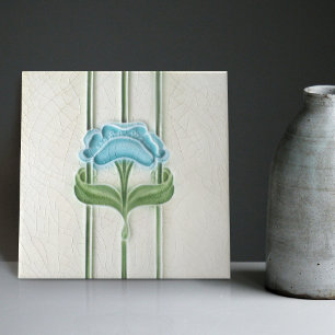 Wall Decor Art Nouveau Vintage Antique Peranakan Tile