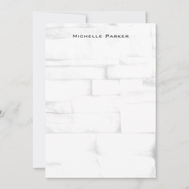 Wall Design Professional Plain Minimalist Modern Card (Front)