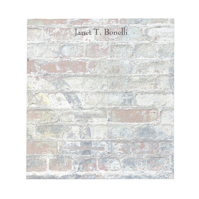 Wall Elegant Plain Simple Professional Modern Notepad (Front)