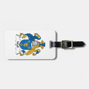 Wall Family Crest Luggage Tag
