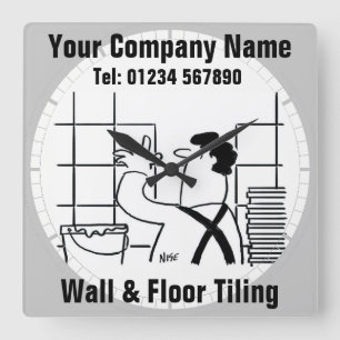 Wall & Floor Tiling  Business Office Wall Clock