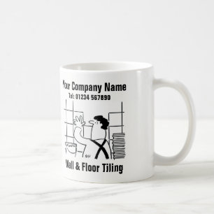 Wall & Floor Tiling Cartoon Coffee Mug
