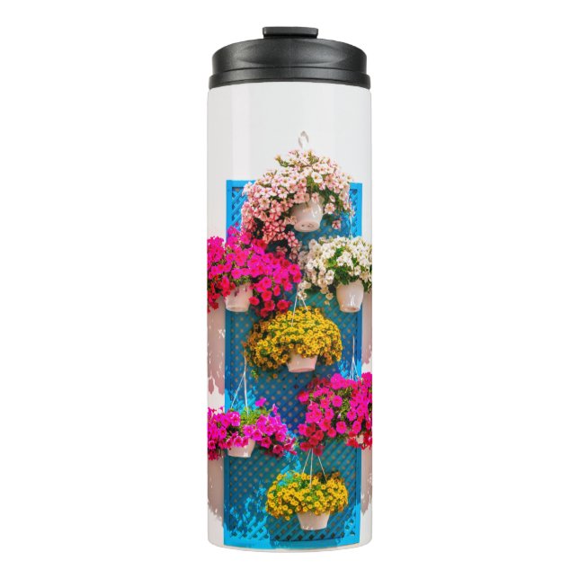 wall floral decoration in ethnic style. garden des thermal tumbler (Front)