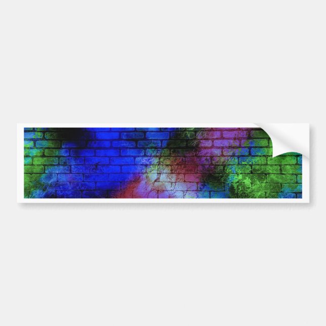 Wall Graffiti Bumper Sticker (Front)