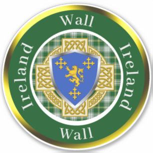 Wall Irish Shield/Celtic Cross Personalized