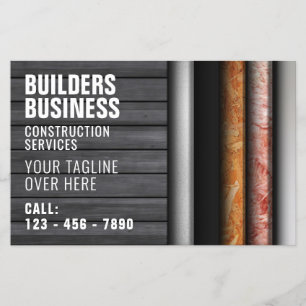 Wall layers construction inspired flyer