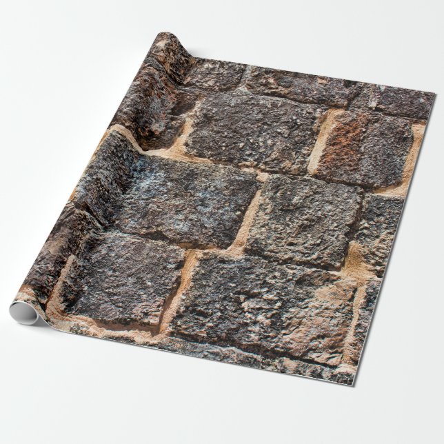 Wall masonry stone texture wrapping paper (Unrolled)