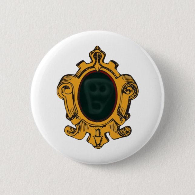wall mirror face 6 cm round badge (Front)