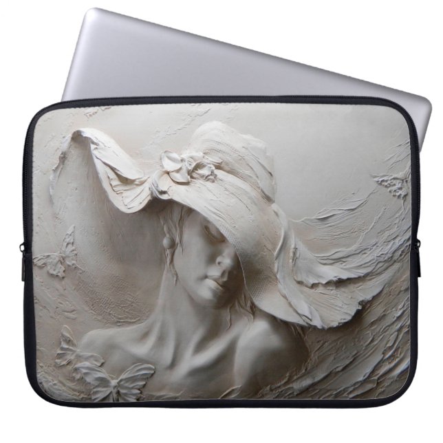 wall mural 3d illusion 3d,background,art,mural,flo laptop sleeve (Front)