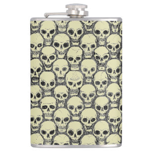 Wall o’ Skulls Hip Flask