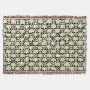Wall o’ Skulls Throw Blanket