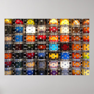 Wall of drums matte poster