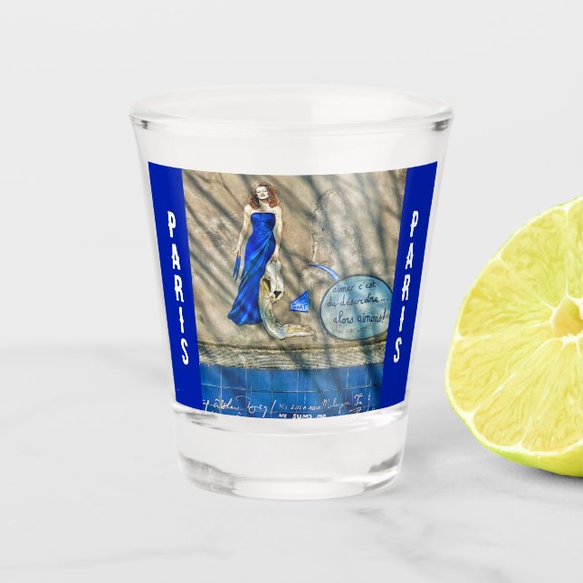 Wall of I Love You | Paris Shot Glass (Front)
