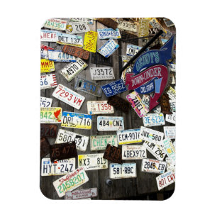 Wall of License Plates Magnet