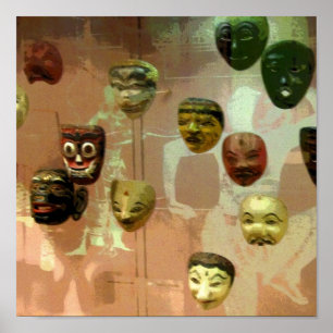 Wall of Masks CB Poster