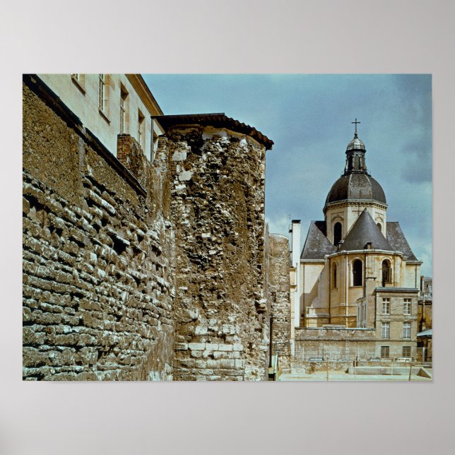 Wall of Philippe Auguste  rue des Jardins Poster (Front)