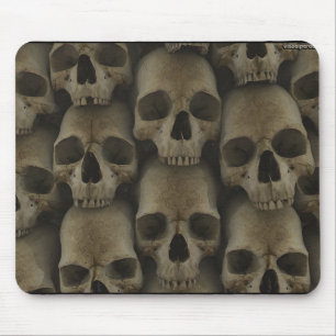 Wall Of Skulls Mouse Mat
