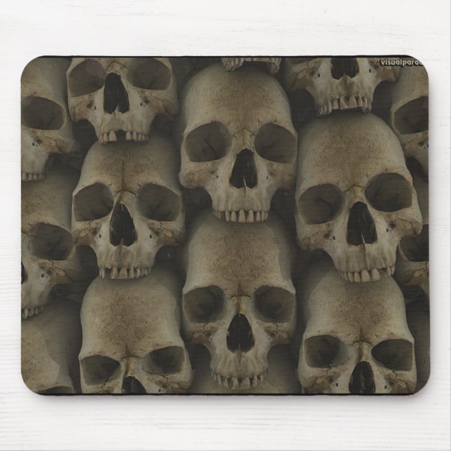 Wall Of Skulls Mouse Mat (Front)