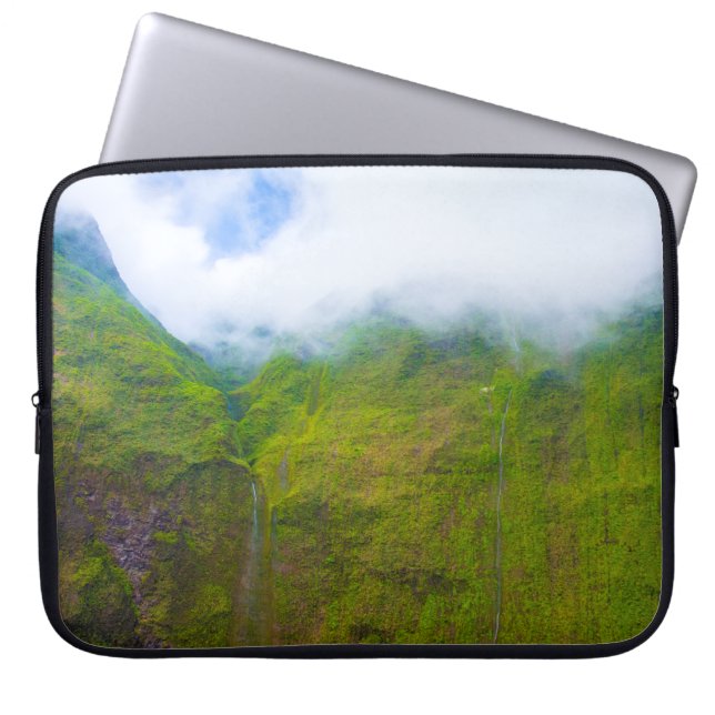 Wall of Tears, Mount Waialeale, Kauai Wetsuit Laptop Sleeve (Front)