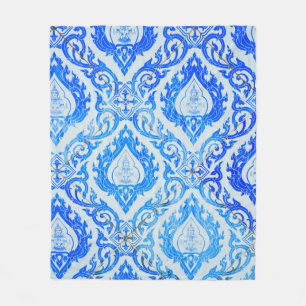 wall of the church is decorated with ceramic tiles fleece blanket