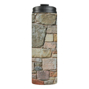 Wall old banner web header mortar thermal tumbler