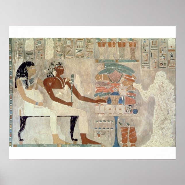 Wall painting from the tomb of Rekhmire, Thebes, d Poster (Front)