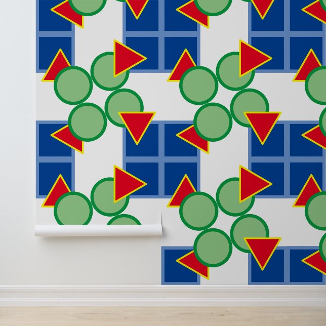Wall Paper - Colourful Geometric Shapes (Application)