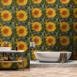 Wall Paper with Sunflowers that Will Lighten Your