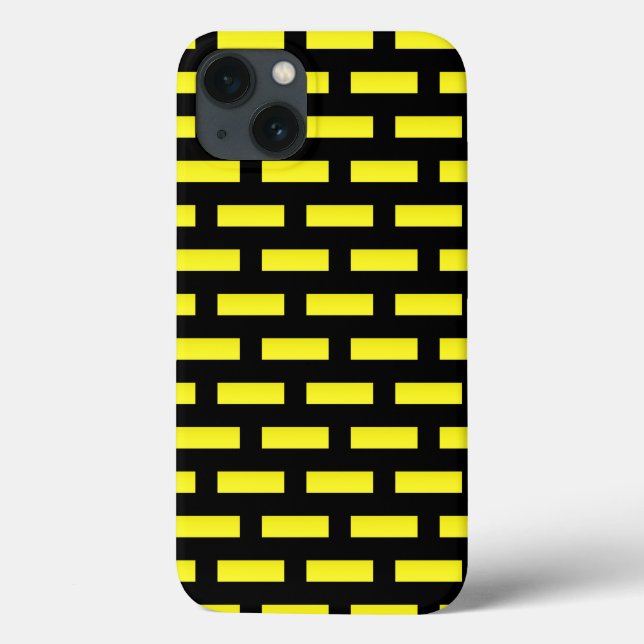 Wall Pattern Black and Yellow Case-Mate iPhone Case (Back)