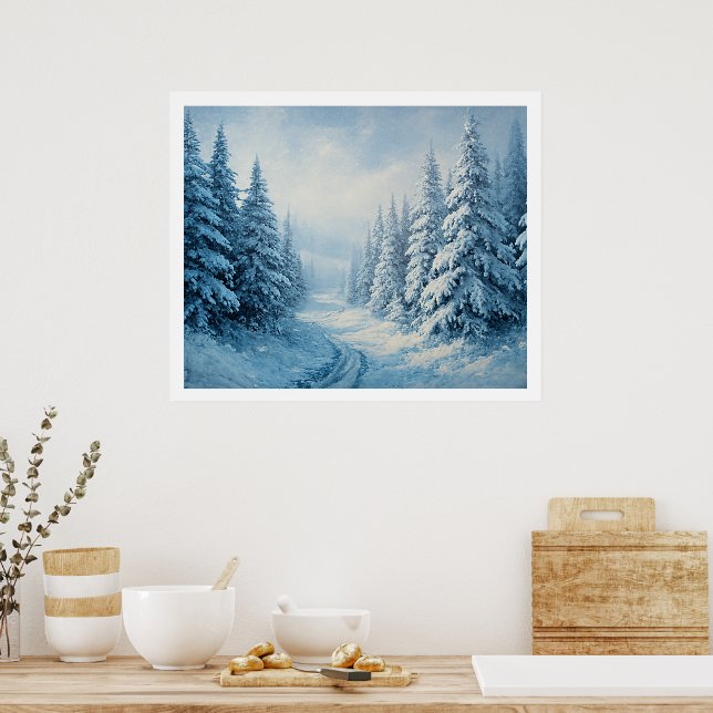 Wall Poster – Tranquil Nature-Inspired Home (Kitchen)