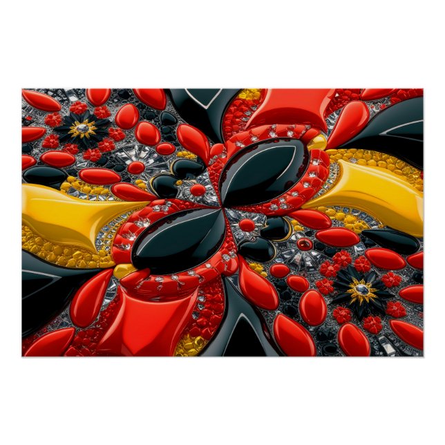 Wall poster with Germany Colours Design (Front)