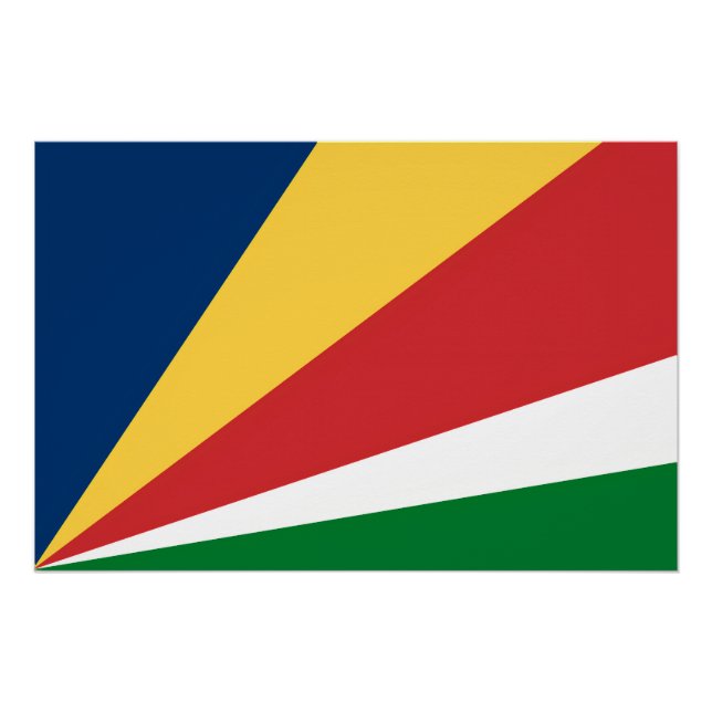 Wall poster with Seychelles Colours Design (Front)