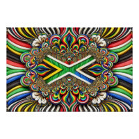 Wall poster with South African Colours Design