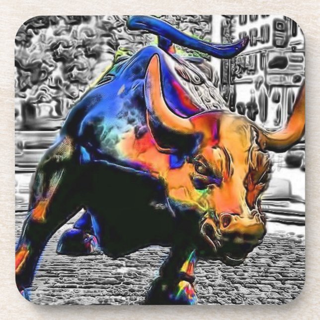 Wall St. Bull Coaster (Front)