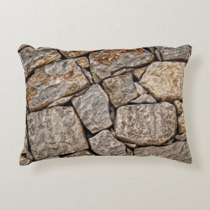 Wall stones masonry rocks decorative cushion
