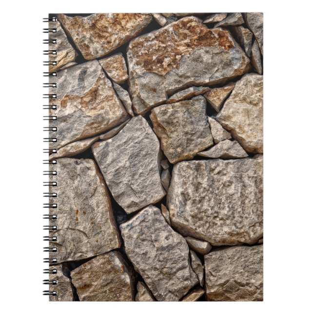Wall stones masonry rocks notebook (Front)