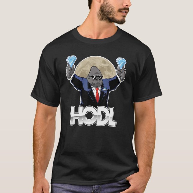 Wall Street Ape HODL T-Shirt (Front)