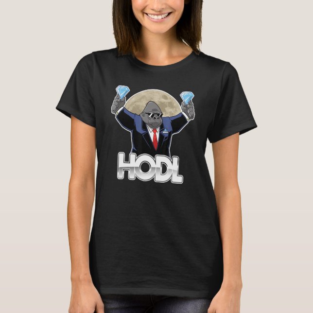 Wall Street Ape HODL T-Shirt (Front)