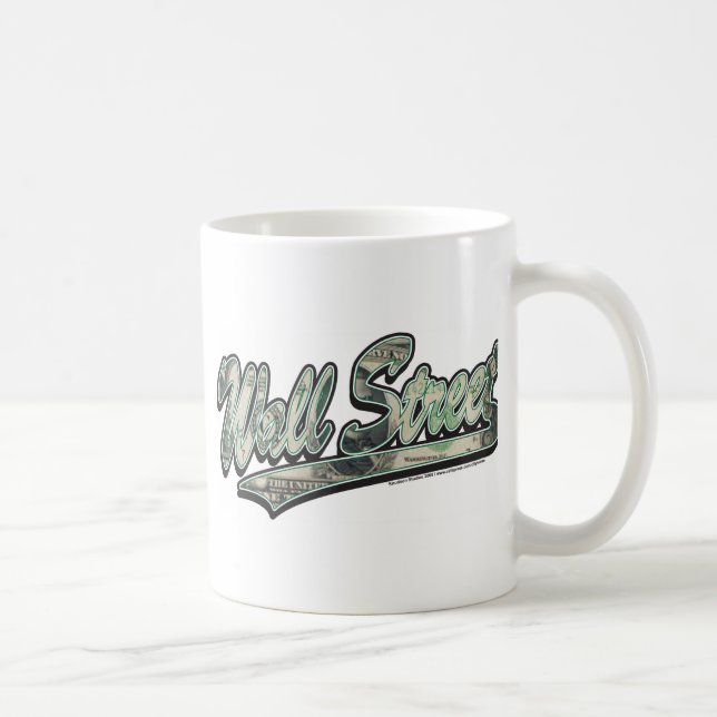 Wall Street Baseball Script, High Finance Coffee Mug (Right)