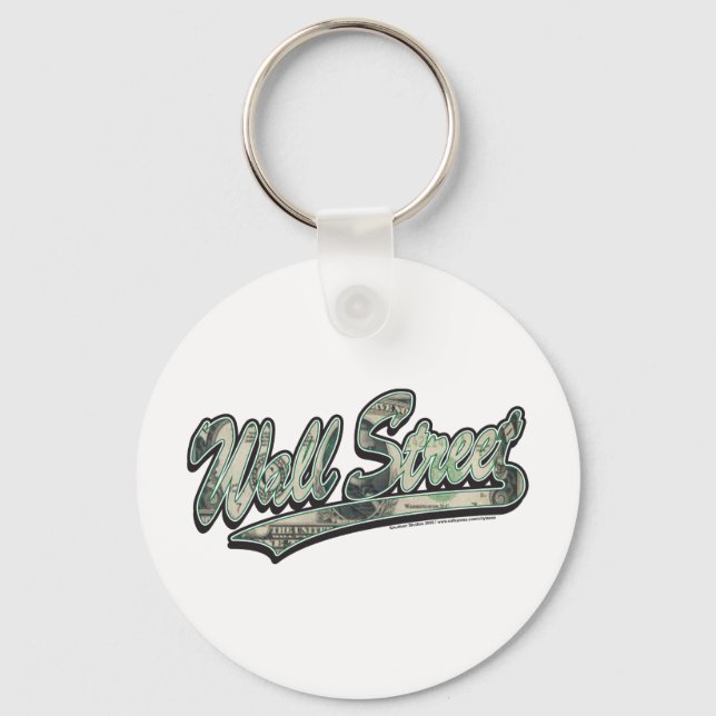 Wall Street Baseball Script, High Finance Key Ring (Front)