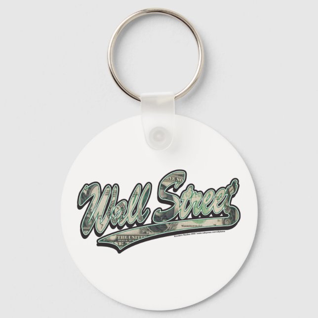 Wall Street Baseball Script, High Finance Key Ring (Front)